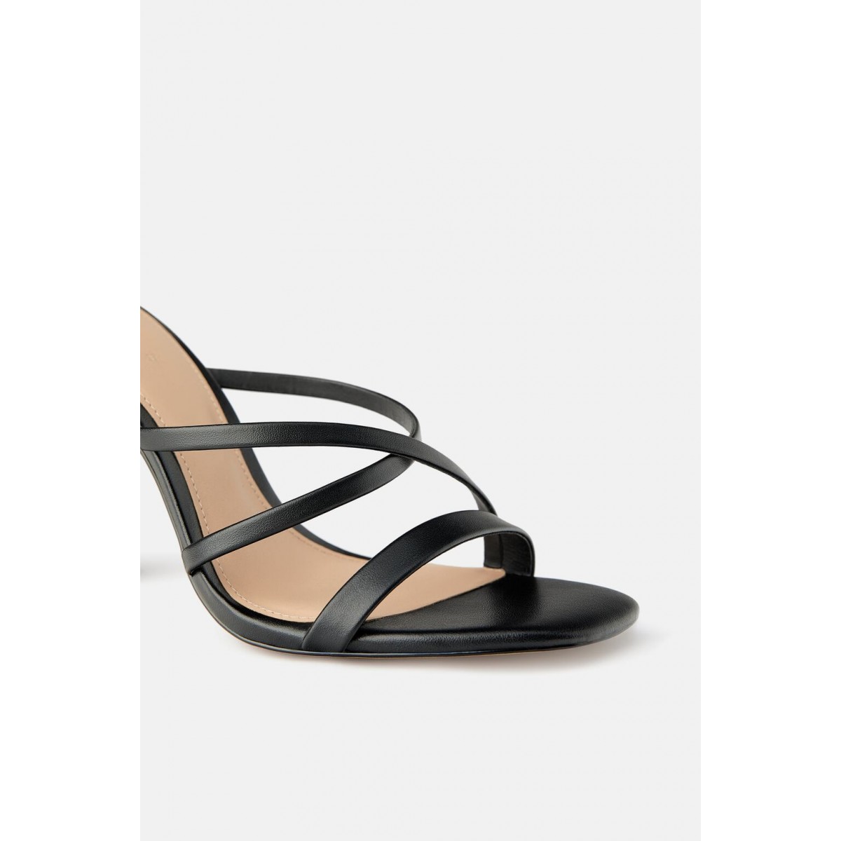 Zara Sandals With Contrast Round Heel