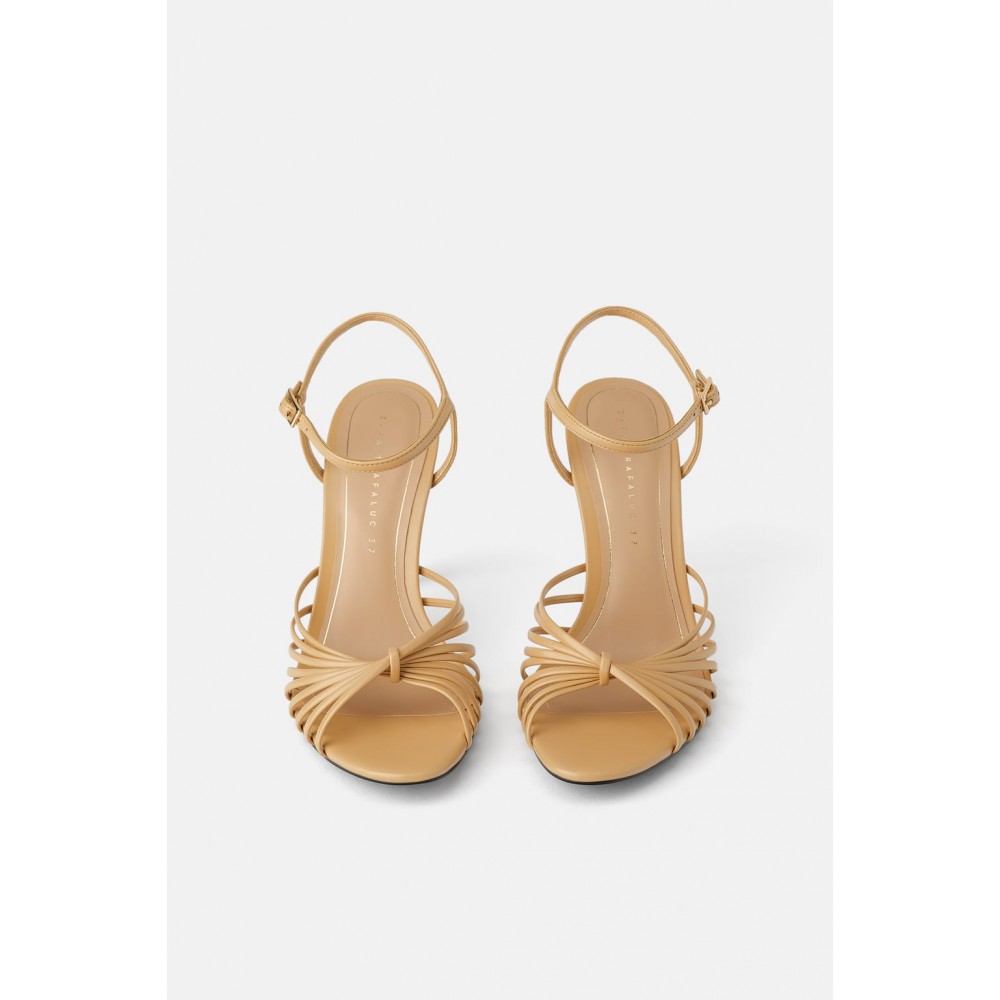 Zara High-Heel Sandals With Methacrylate Heels