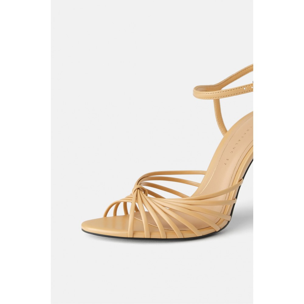 Zara High-Heel Sandals With Methacrylate Heels