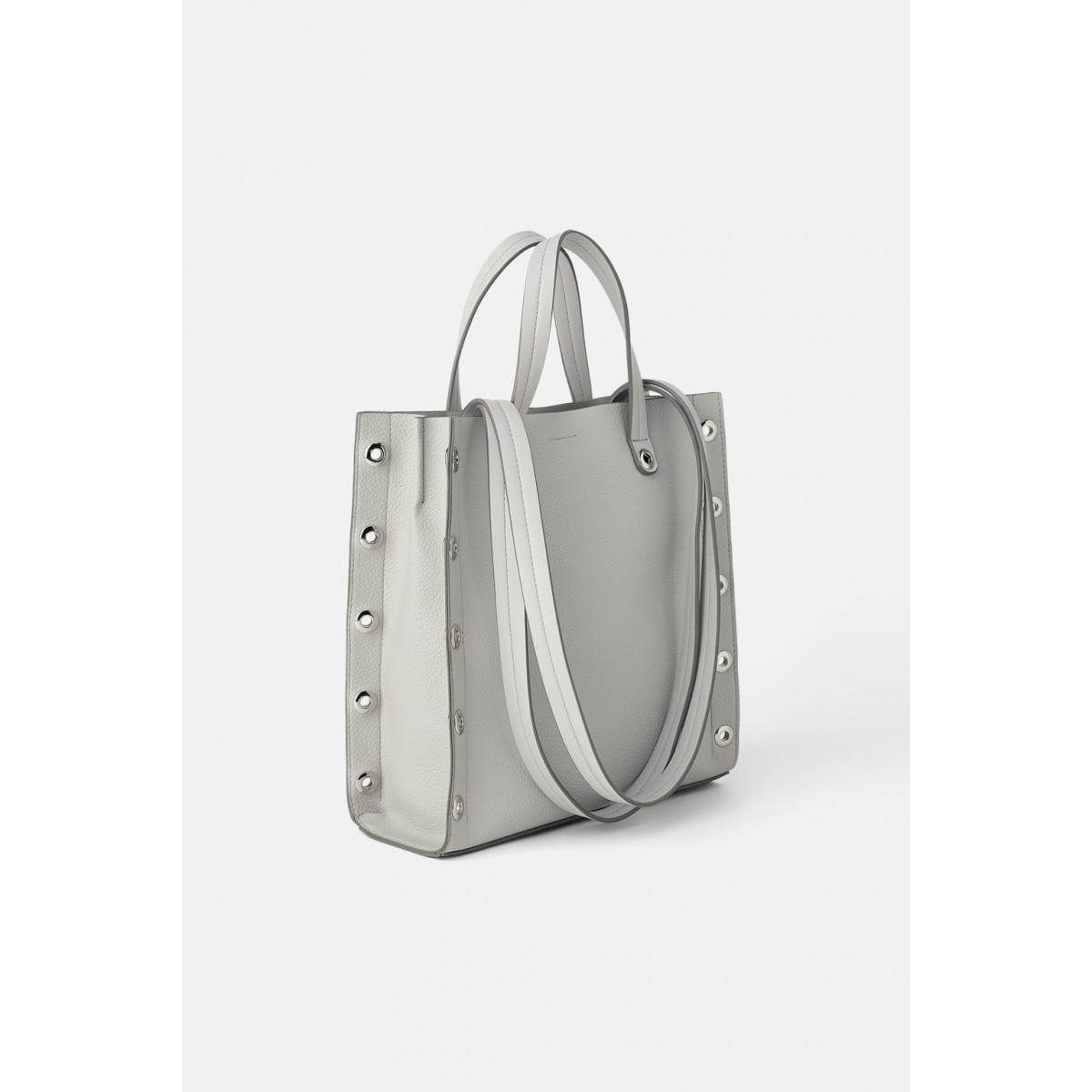 Zara Square Tote Bag with Eyelets