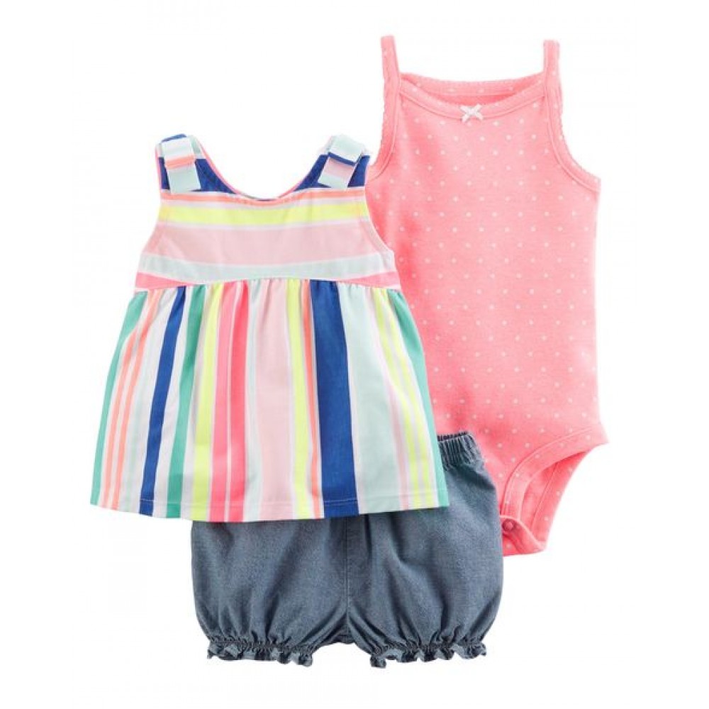 Carter's 3-Piece Bodysuit & Diaper Cover Set