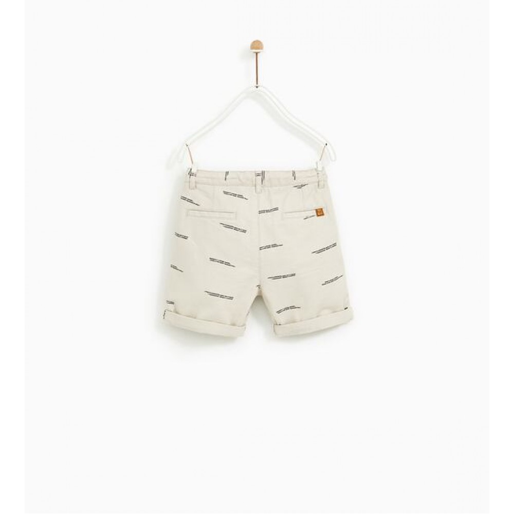Zara Printed Bermuda Shorts