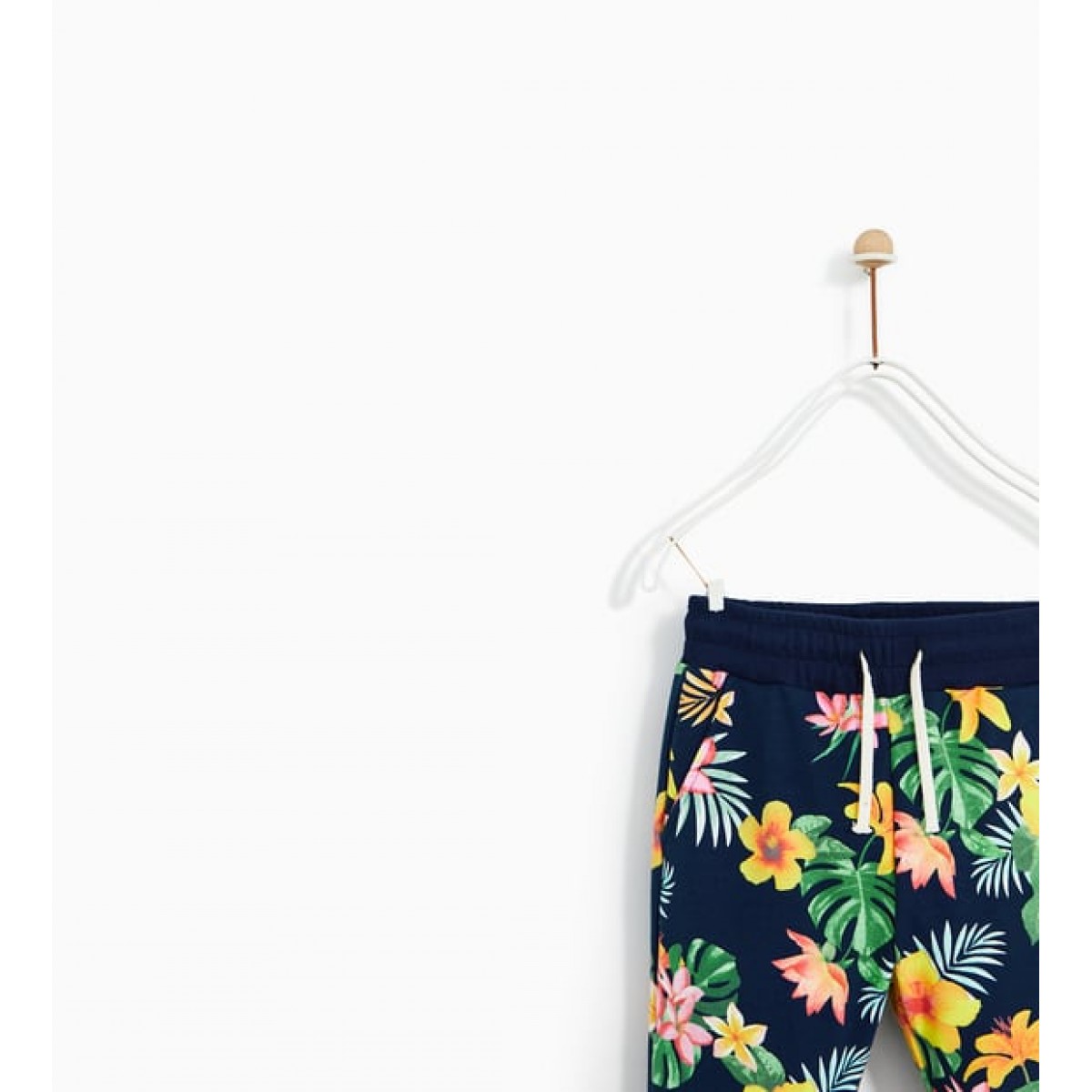 Zara Plush Jersey Tropical Trousers