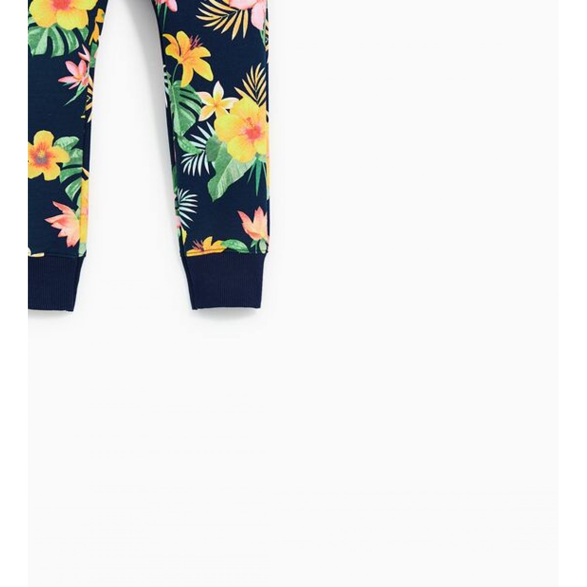 Zara Plush Jersey Tropical Trousers