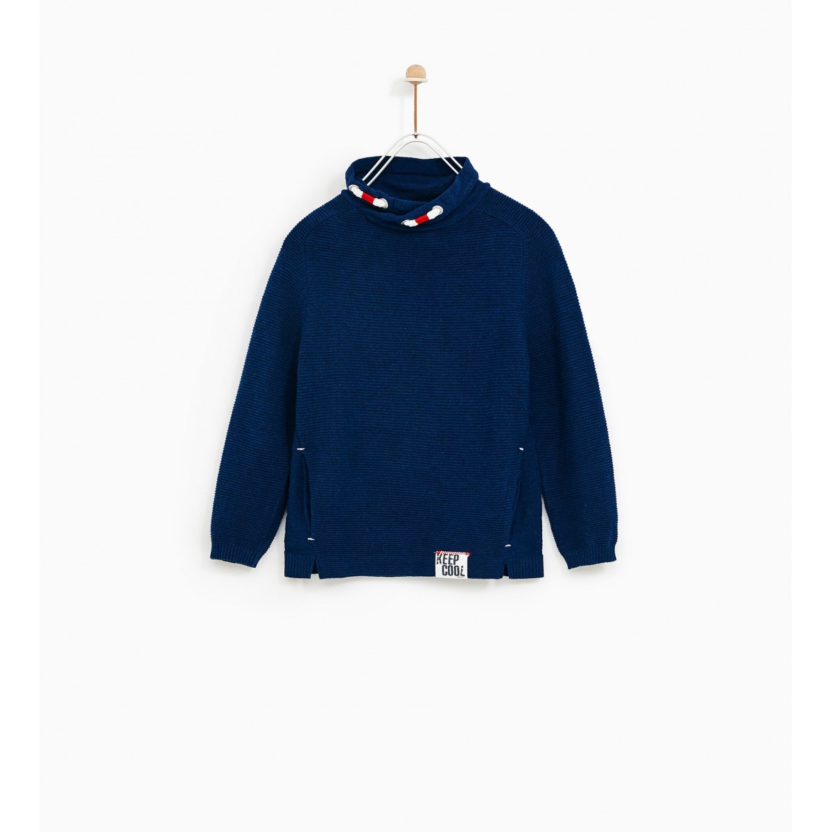 Zara Sweater With Wraparound Turtleneck