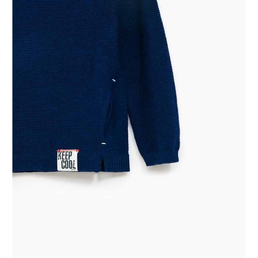 Zara Sweater With Wraparound Turtleneck