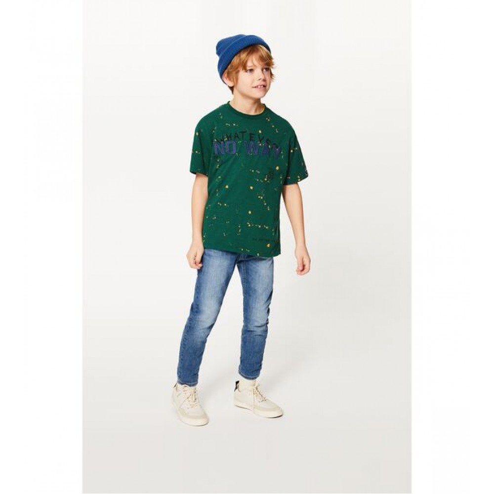 Zara Spotted T-Shirt With Patch
