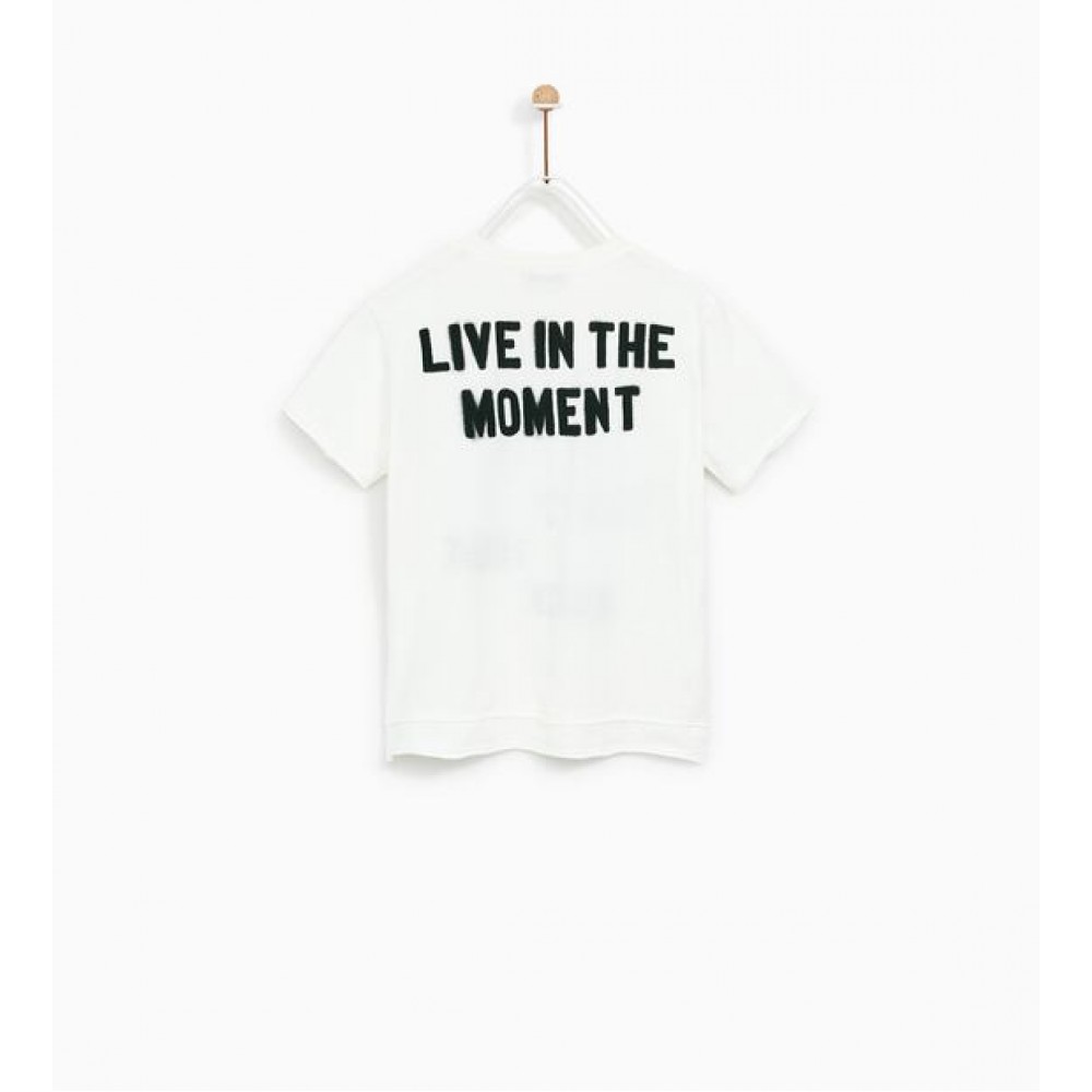 Zara Top With Text On Back