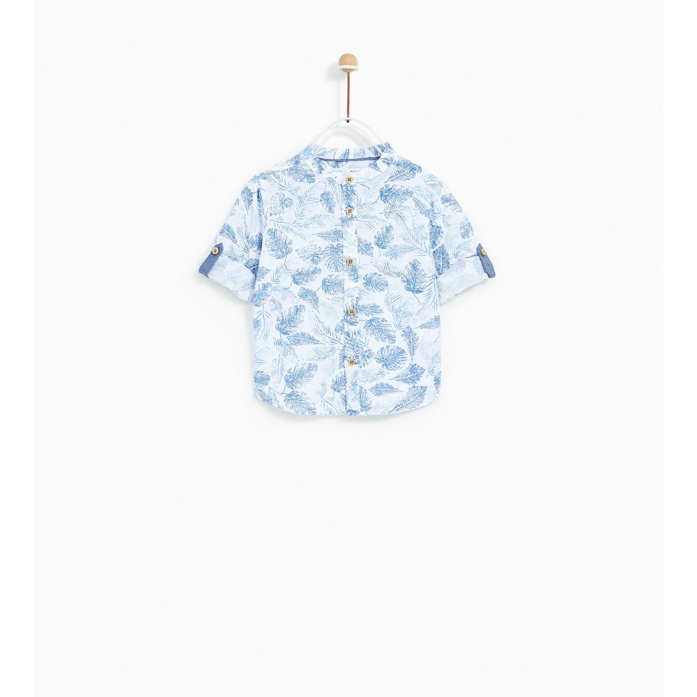 Zara Leaf Print Shirt