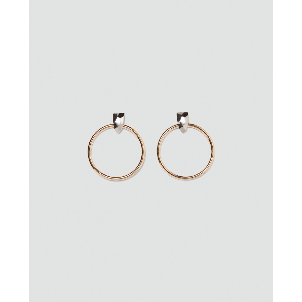 Zara Hoop Earrings With Contrasting Detail