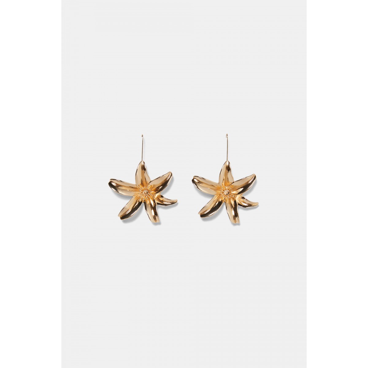 Zara Metal Flower Earrings