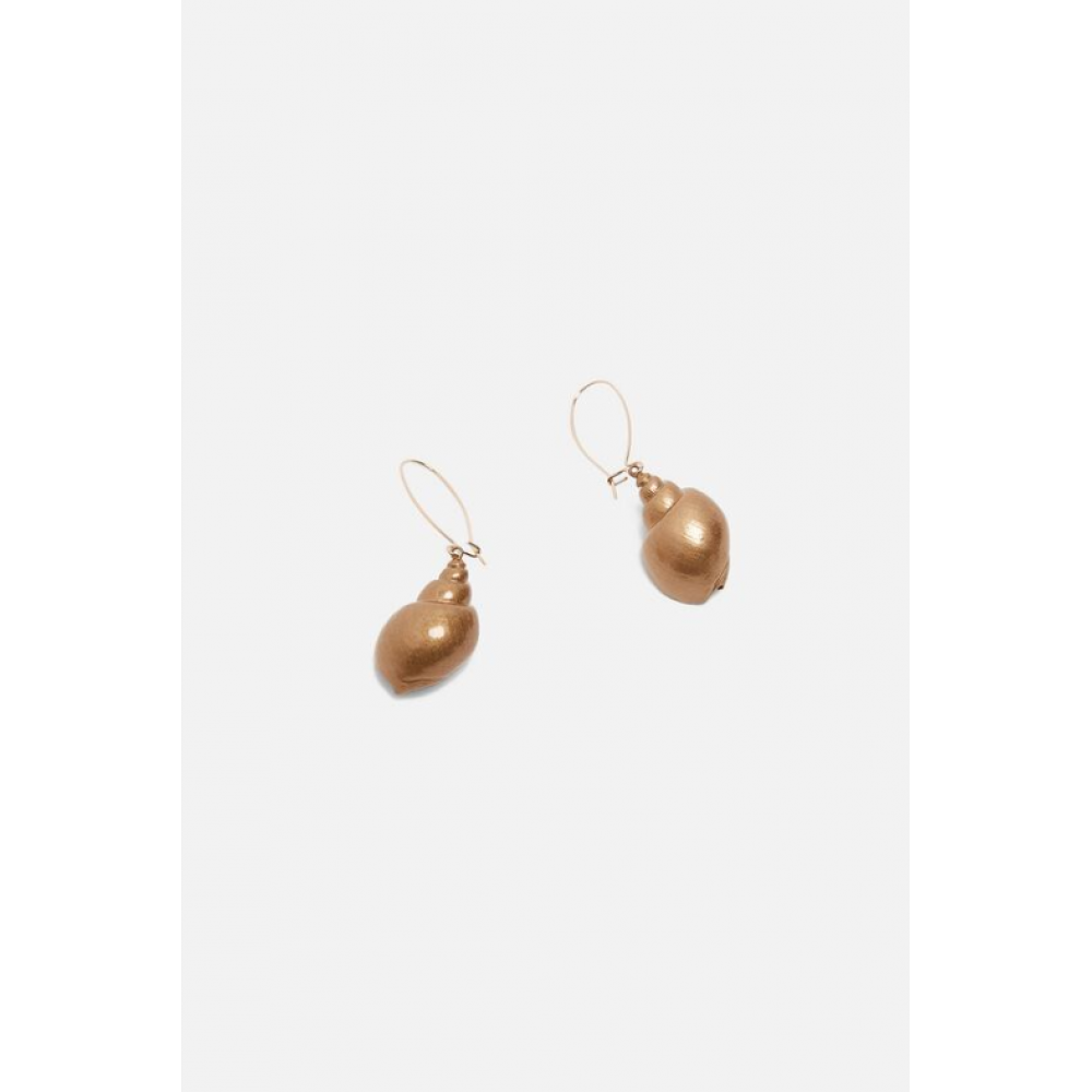 Zara Gold-Toned Seashell Earrings