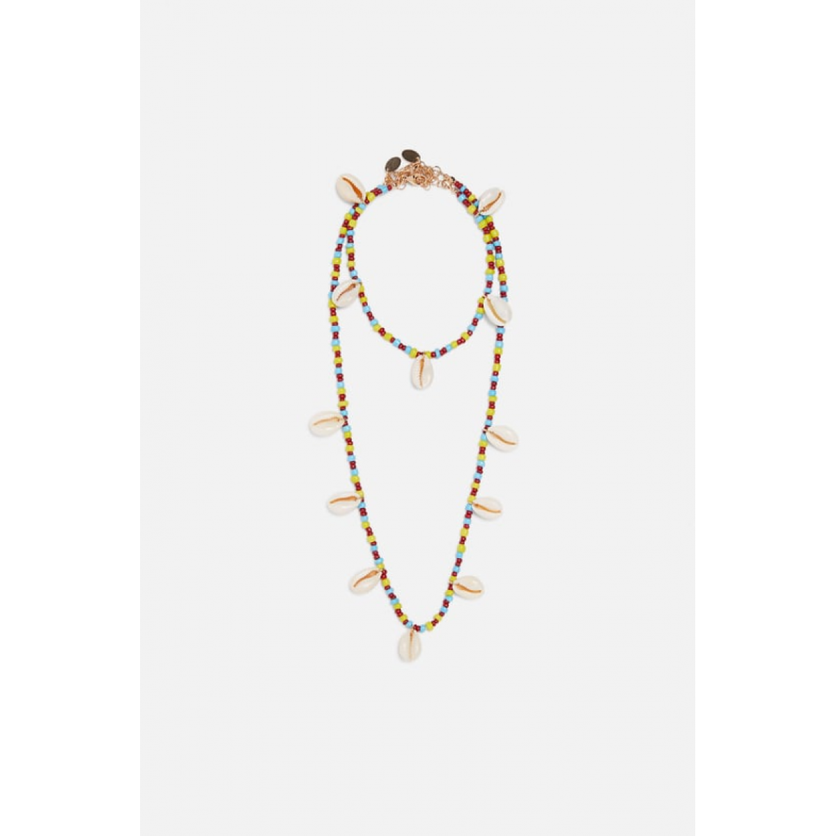 Zara Pack Of Seashell Necklace And Anklet