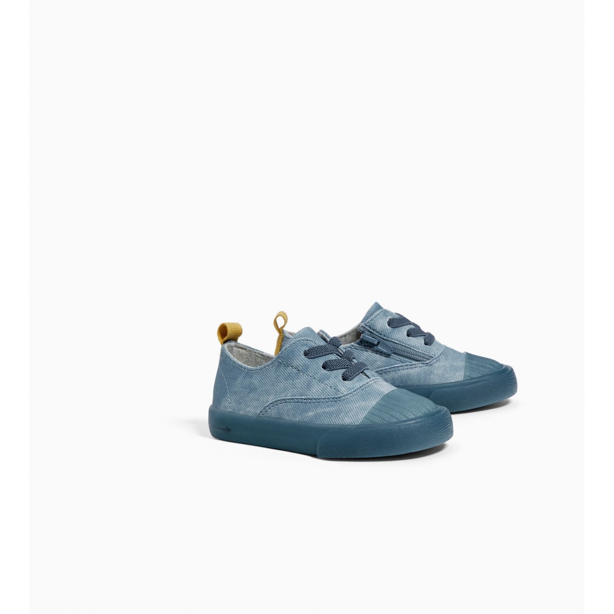 Zara Blue Lace-up Sneakers