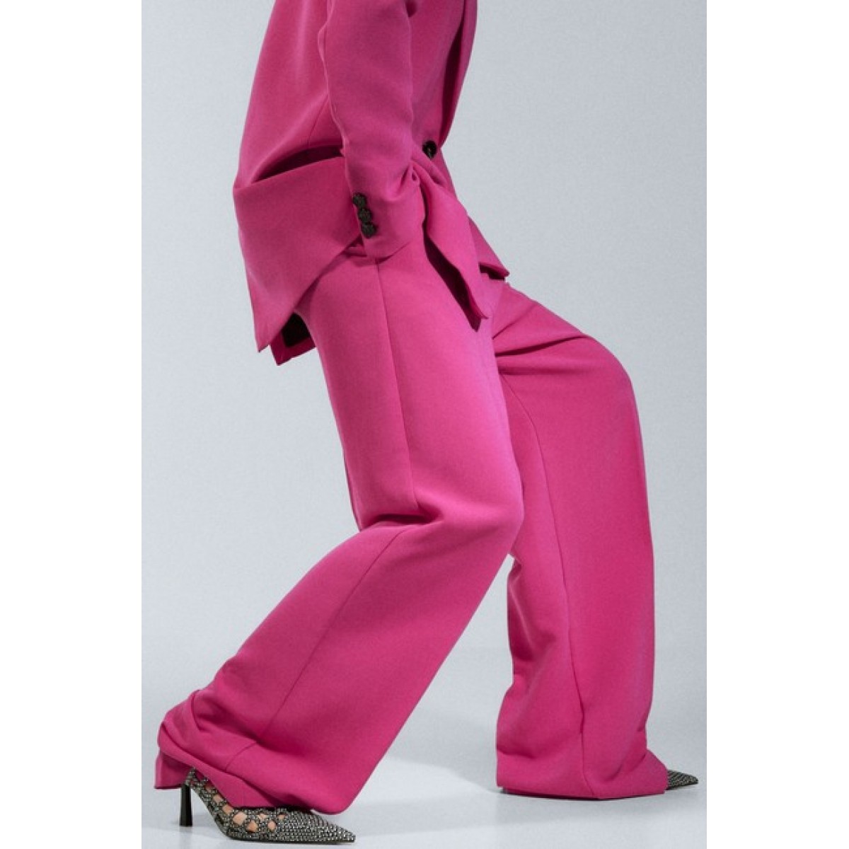 Zara Animal Print Cutwork Slingback Heels