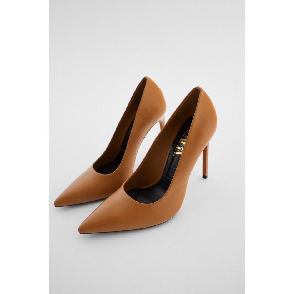 POINTED TOE CUTOUT HIGH HEEL SHOES