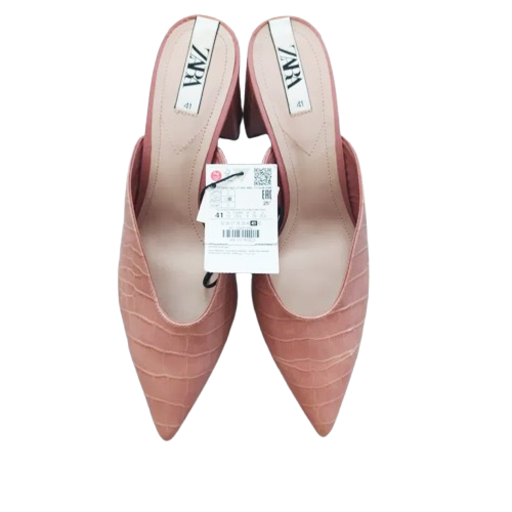 Zara Mid Heel Mules
