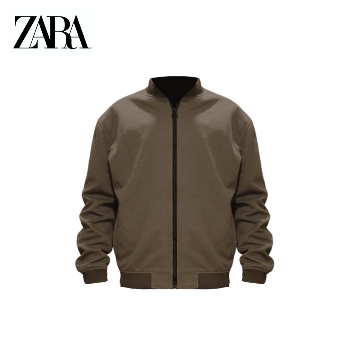 Zara Men Technical bomber jacket Green